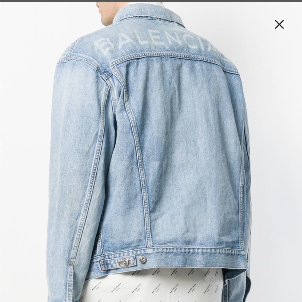 Balenciaga logo denim jacket